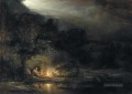 Ruhe auf dem Flug nach Ägypten Rembrandt